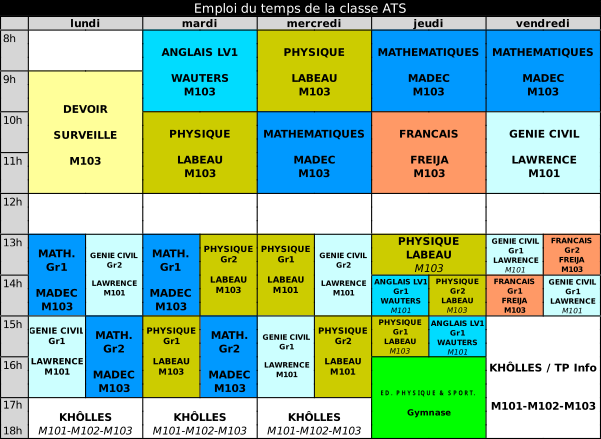 Cr er Emploi Du Temps Lyc e Emploi Du Temps Lyc e Professionnel JMNBC